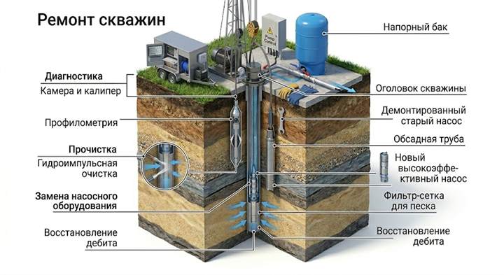 Ремонт скважин в Нижнем Тагиле